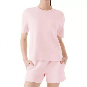 NWT Sandwash Short Sleeve Crew Neck Pink T-Shirt Member's Mark Women's Size XXL